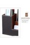 PTTIMFFM PU Leather Desk Organizer Caddy, Multi-Function Office Supplies Holder for Pens, Phones - 4