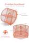 Luckam Metal Pen Holder, 360° Rotating Makeup Brush Storage Cartridge, Desk Organizer for Home - 2