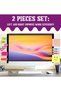 2pcs Computer Monitor Memo Board, Office Desk Accessories, Computer Message Board, Office Supplies - 4