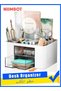 NIIMBOT Desk Organizer with 5 Compartments and 2 Drawers, Multi-function Pen Pencil Holder Storage