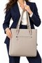Women's Stone Color Large Size Shoulder Bag-Bd4067 - 2