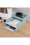 Arabest Stackable Desktop Tray Organizer, 3 Tier Letter Tray Vertical Paper File Box, Plastic Tray - 5