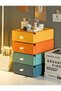 Stackable Drawer Desk Organizer in Four Customizable Colors for Efficient Storage Solution - 4