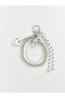 Mixed Heart and Bow Figured Chain Women's Bag Charm