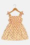 Toddlers Girl Allover Print Ruffle Sleeve Dress, Multicolor - 3