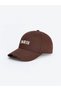 Brown Paris Embroidered Women's Cap Hat - 3