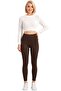 Women's Winter Fleece Leggings Gathering High Waist Stretchy Leggings Warm-Keeping Inner Fleece Sports Leggings - 4