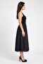 Women Plain Maxi Dress, Black - 3