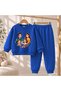 Team Sweatshirt Family V1 Printed Girls' and Boys' Crew Neck Sweatshirt