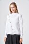 206 Mercerized Tunic with Cross Button Accessories Ecru