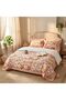 Luxury 3-Piece Turkish Satin Cotton Bedsheet Set – King Size | Ultra Soft, Breathable & Wrinkle-Resistant | Elegant Collection Bedding with 2 Pillowcases (Multicolor Floral, King (U.K. Standard)) - 6