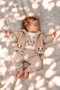 Baby Girl Set - Rabbit Patterned Hoodie - Long Sleeve Bodysuit - Cardigan - 3-Piece Set Premium Quality 3 6 9 12 Months