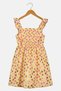 Kids Girl Allover Print Ruffle Sleeve Dress, Multicolor - 3