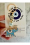 Elephant Figured Evil Eye Beaded Keychain and Bag Ornament