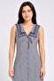 Women Microgrid Print Mini Dress, Multicolor - 2