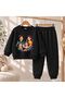 Team Sweatshirt Family V1 Printed Girls' and Boys' Crew Neck Sweatshirt