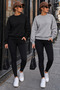 2-Piece Zero-Collar Winter Shardooned Unprinted Women'S/Men's Unisex Model