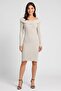 Women Textured Casual Mini Dress, Light Grey - 2