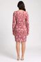 Women Bateau Neck Floral Print Mini Dress, Multicolor - 4