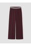 Plum Striped Soft Touch Women's Sweatpants