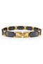 Dm-Csb-004-Bg08 Ceramic Black Gold Color Steel Men's Bracelet 20 cm