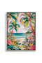 Vibrant Tropical Palm Tree Nature Wall Art | Portrait Framed Canvas Print | Luxury Modern Botanical Decor for Living Room - 2