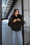 Bitter Brown Nubuck Fur Collared Coat - 2