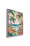 Vibrant Tropical Palm Tree Nature Wall Art | Portrait Framed Canvas Print | Luxury Modern Botanical Decor for Living Room - 3