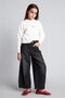 Crew Neck Embroidered Fuzzy Sweater for Girls H6857A826Au - 2