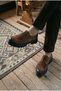 Men's Classic Shoes Genuine Leather Tan Brogue Detailed Thick Sole Lace-Up Oxford Derby - 3