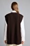 Regular Fit Crew Neck Knitwear Vest with Side Slits H5863Ax26Wn - 5