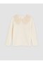 Esvab • Modern & Distinctive Lace Roba Collar Girls' T-Shirt - 2