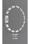20 mm Mini Case, Silver Stone Steel Band, 5 Atm Pool Sea Use, Women's Wristwatch+Bracelet - 2
