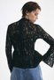 Lace peplum top - 5