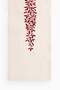 Embroidery-motif linen-blend table runner