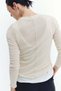 Long-sleeved pima cotton top - 4