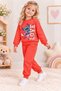 Girl's Printed Cotton 2-Piece Pajama Set - 6
