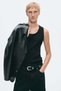 Slim Fit Ribbed wool-blend vest top - 3