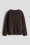 Loose-fit waffle-knit jumper