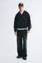 Oversized Fit Printed zip-through hoodie - 6