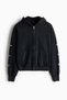 Oversized Fit Printed zip-through hoodie