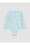 Zero Roba Collar Striped Baby Boy Snap Fastener Bodysuit 2-Pack for Style Seekers from Uzg Store - 4