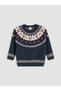 Rmz Gi̇yi̇m Farkiyla Zero Roba Collar Baby Boy Knitwear Sweater - 2