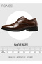 Men Pointed Leather Shoes, Low Top Lace-up Formal Shoes with Non Slip Sole, Stylish Dress Shoes for - 7