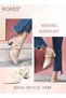 Fashion Women's Beige Pointed High Heels Ladies Office Sandals Shoes Summer Pointy 5.5cm Chunky Shoe - 2