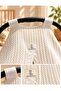 2-Piece Baby Stroller Cover & Stroller Cushion with Pique Fabric Ruffle Detail for Winter - 5