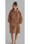 Wellsoft Hooded Wearable Tv Blanket Unisex Oversize Light Brown (1 Piece) - 2