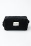 Velvet Fabric Large Size Quilted Makeup Bag Travel Bag