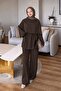 Shawl Trouser Suit Dark Brown