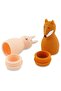 Mrs. Rabbit & Mr. Fox Water Splashing Animals Bath Toy 37-677 - 2